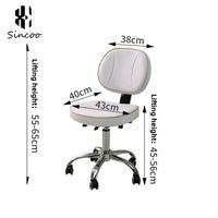 Chaise de pédicure Sincoo pour salon de beauté et spa, tabouret de technicien, couleur personnalisable, haute résistance, hauteur réglable