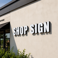 Lettres lumineuses sur mesure à éclairage frontal, enseignes en acrylique, logo de voiture LED, enseigne de devanture de magasin pour extérieur, panneau de porte étanche
