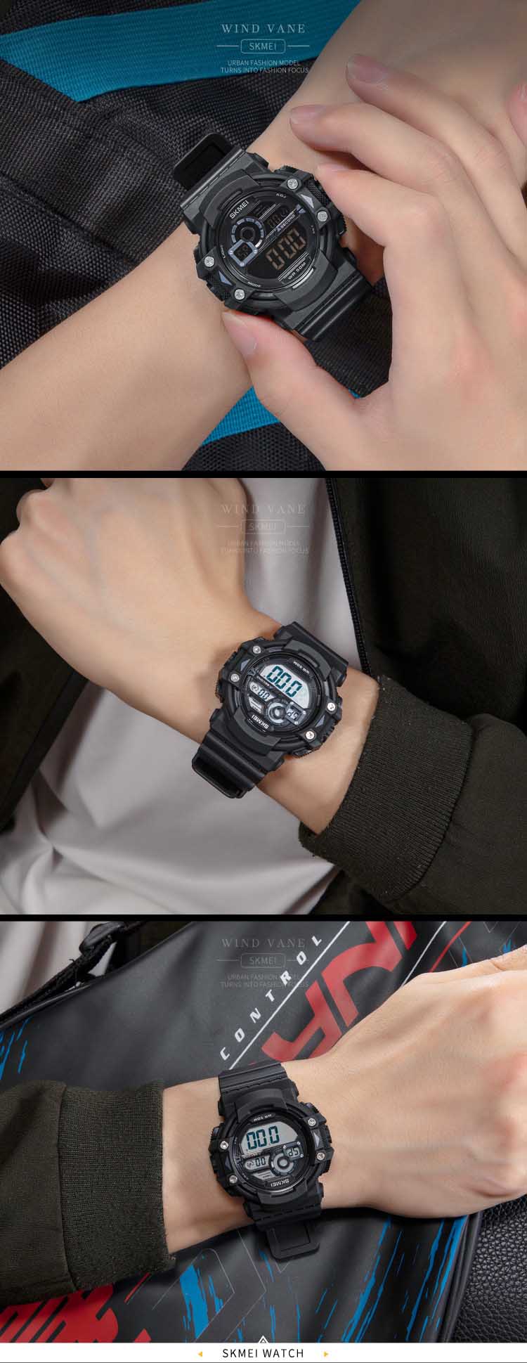 SKMEI 1778 высококачественные мужские цифровые часы из Гуанчжоу, крутые водонепроницаемые японские светящиеся часы с механизмом, хронограф, наружные ручные часы