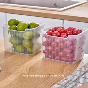 Clear <strong>Kitchen</strong> Food Container <strong>Storage</strong> <strong>Box</strong> Organizer Vegetatable Fruit Refrigerator Side Door Sorting <strong>Storage</strong> Crisper <strong>Box</strong> - Product Image 2
