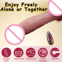 Vibromasseur réaliste en silicone liquide pour femmes, 9 vitesses de vibration, étanche, rechargeable par USB