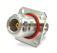 Adaptateur coaxial RF haute fréquence N-KFKG, connecteur coaxial à ondes millimétriques, connecteur à ondes millimétriques en acier inoxydable
