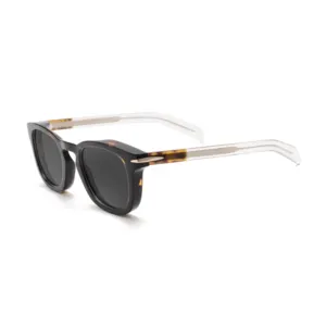 Italian Luxury Thickness Retro Square TAC Polarized Photochromic Acetate Sunglasses For Men For Women