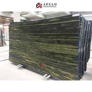 Directo de fábrica de madera verde <span class=keywords><strong>laguna</strong></span> piso de mármol azulejos Pavo Real verde de azulejo de mármol usak de bambú verde dinosaurio losa de mármol - Product Image 1