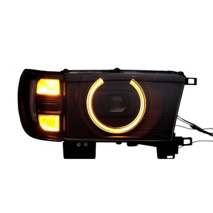 ไฟหน้าวงแหวน LED สีดำคุณภาพสูง LUMA สำหรับรถยนต์ปี 1996-2000 พร้อมชุดเปลี่ยนไฟหน้าด้านหน้า ติดตั้งง่าย - Product Image 2