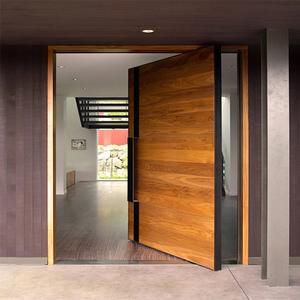 American Style Modern Solid Wood Front Entry <strong>Doors</strong> with UV Waterproof Finish Fire Prevention Customized Color &amp; Size - Product Image 2