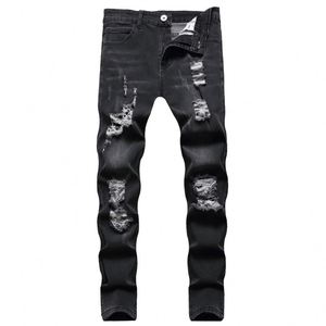 Mens denim <b>jacket</b> and baggy jeans set graphic print zip up coat wide leg pants streetwear custom logo OEM ODM - Product Image 1