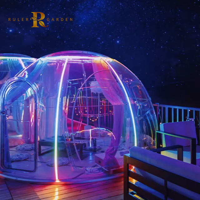 Polycarbonate Living Transparent clear Outdoor Tents Supplies Prefab House Luxury Tents Hotel Domes Resort Glamping