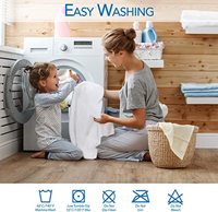 Drap de protection contre les punaises de lit Housse de matelas en bambou imperméable à poche profonde pour lit à usage domestique