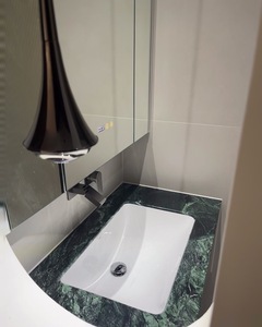 Revestimiento de Pared y Piso de Baldosas Ecológicas Impermeables Pulidas Calacatta Viola Verde Pradas para Interiores de Baños y Villas - Product Image 5