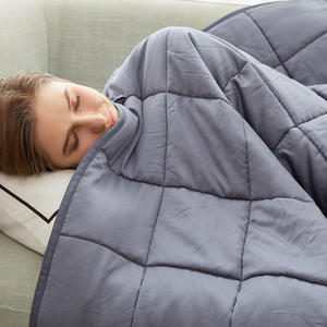Material de tamaño personalizado bambú algodón adulto reconfortante cuentas de vidrio sueño sensorial king size peso Manta - Product Image 5