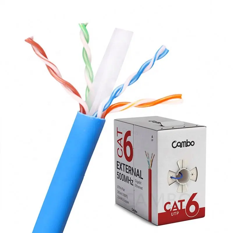 Oem Fábrica Cat7 Cat6A Cat5E Cabo Lan Exterior Interior Ad Utp Ethernet Durável Cat6 Cabo B3