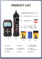 Probador de Cables de Red NOYAFA NF-8209S, RJ45 CAT5 CAT6, Rastreador de Cables, Buscador de Líneas de Red POE