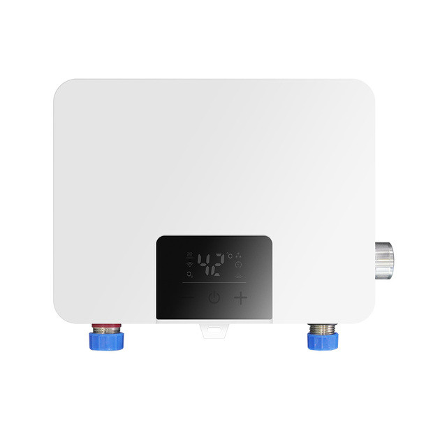220V 5.5kW Touch Control Tankless Instant Electric Water Heater Plastic Housing LED Display IPX4 Waterproof RV Outdoor Hotel