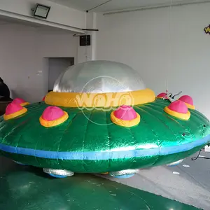 Cabeça de coelho inflável dos desenhos animados, com iluminação, decoração inflável do centro do ar