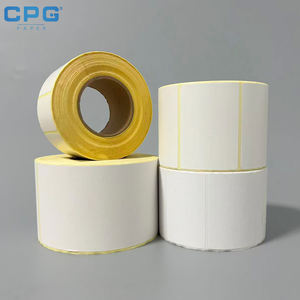 Manufacturer Custom 3x5 4x4 Inch BPA Free Thermal Sticker Roll Fresh Food Storage Warehouse Labeling Grocery Tags Bulk - Product Image 1