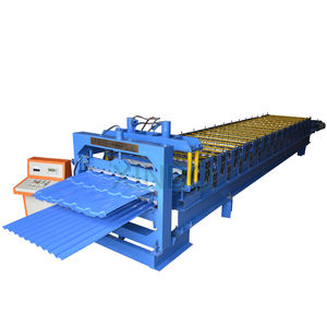 더블 레이어 롤 성형 기계 rollformers 금속 루핑 골판지 강판 벽 패널 타일 만드는 기계 - Product Image 3