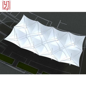 Structure de Toiture en Membrane Tensile PVDF pour Terrains de Sport, Design Yijin Chine - Product Image 4