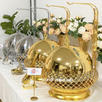 Plat de Chafing de Luxe Suspendu en Acier Inoxydable pour Mariages, Fêtes, Buffets, et Services Traiteur - Fabrication d'Appareils de Maintien au Chaud