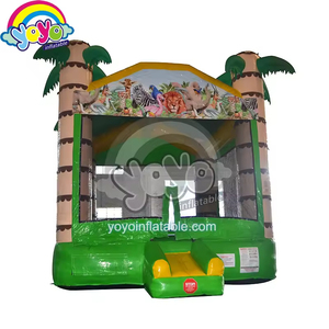 14ft <b>Inflatable</b> Tropical Bounce <b>House</b> Island Paradise Design Commercial Grade PVC Children Play Center Party Equipment - Product Image 5
