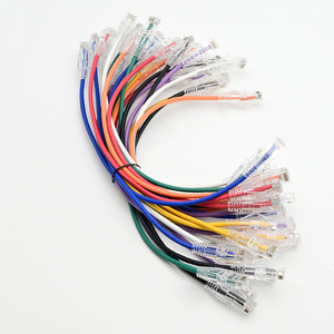 8 màu sắc đồng trần 10Gbps <span class=keywords><strong>UTP</strong></span> Ethernet cáp linh hoạt tốc độ cao cáp mạng Cat 6 Slim RJ45 vá cáp - Product Image 5