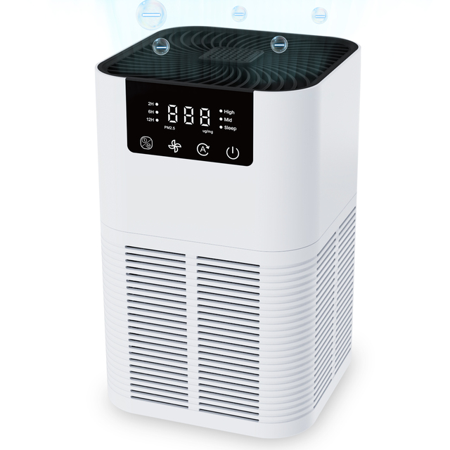 Factory Pet Air Purifier for Home Large Room Wi-Fi & Odor Control PM2.5 Air Quality Monitor Auto Mode HEPA Filter Removes Dust