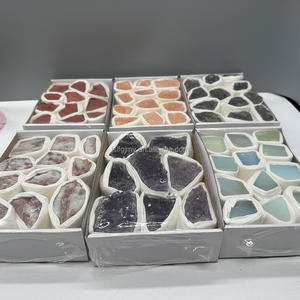 Piedra Natural curativa de cristal crudo, amatista de cuarzo rosa, conjunto de caja de cristal de piedras preciosas - Product Image 4