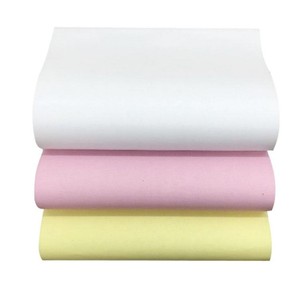 Rouleau de papier NCR sans transfert, effet copie sans bavure, disponible en 2 à 3 plis, taille personnalisée, OEM acceptable, pour carnets de reçus - Product Image 1