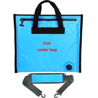 Grand sac isotherme étanche pour le transport du poisson, avec fermeture éclair et sangle détachable, idéal pour le poisson frais lors des sorties de pêche