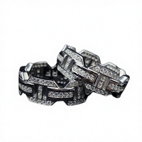 Bague Hip Hop Zuanfa sur mesure en argent sterling 925, sertie de moissanite glacée, certifiée GRA