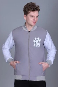 Unique Design <b>Men</b> Varsity <b>Jacket</b> Warm <b>Winter</b> Wool Blend Baseball <b>Jacket</b> with Contrast Sleeves for <b>Men</b> Available For <b>Sale</b> - Product Image 2