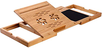 Support pour ordinateur portable en bambou, support de travail, plateau pour ordinateur portable, support pour ordinateur portable en bambou pour tapis roulant, accessoire de bureau détachable pour tapis roulant