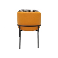 Meubles de salon design moderne pied en métal doré tissu coloré velours chaise de loisirs pour salle à manger