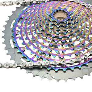 Cadena de Cassette de 11 velocidades para <span class=keywords><strong>bicicleta</strong></span> de montaña, cadena de Cassette de 116L, <span class=keywords><strong>barata</strong></span>, <span class=keywords><strong>Amazon</strong></span>, plata, 11 s, SUMC, MTB - Product Image 3