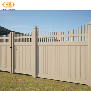 Proveedor de valla independiente, Panel de valla de privacidad de plástico Pvc para el hogar y el jardín, Panel de valla de vinilo barato blanco de 6 pies con postes - Product Image 5