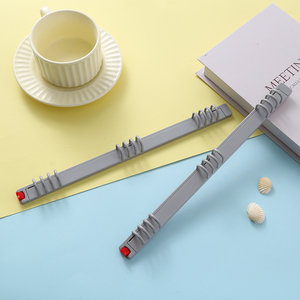 Carpeta de hojas sueltas de plástico Gris de venta directa de fábrica <span class=keywords><strong>Clip</strong></span> de carpeta de 12 anillas extraíble de alta calidad para accesorios de carpeta - Product Image 3