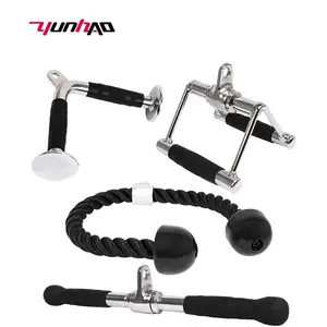 Wholesale Gym Weight Lifting Workout Accessories Pull Down Bar Handle Cable Attachment