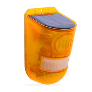 Alarma DE LUZ DE SONIDO ABS para exteriores, de <span class=keywords><strong>movimiento</strong></span> de 129dB <span class=keywords><strong>Sensor</strong></span>, detección de 5-8M para granja, huerto, estanque de peces, alarma antirrobo, Unidad de jabalí salvaje - Product Image 1