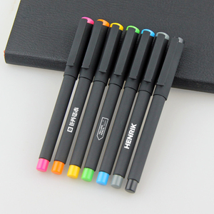 Pena Gel Matte hitam dengan Logo yang dapat disesuaikan pena Gel 0.5mm kelas atas untuk kantor bisnis siswa menulis grosir - Product Image 4