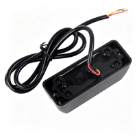 Feu de signalisation d'urgence LED 3W à 3 modes stroboscopiques, montage latéral, boîtier en alliage d'aluminium, multicolore, clignotant, pour tout-terrain