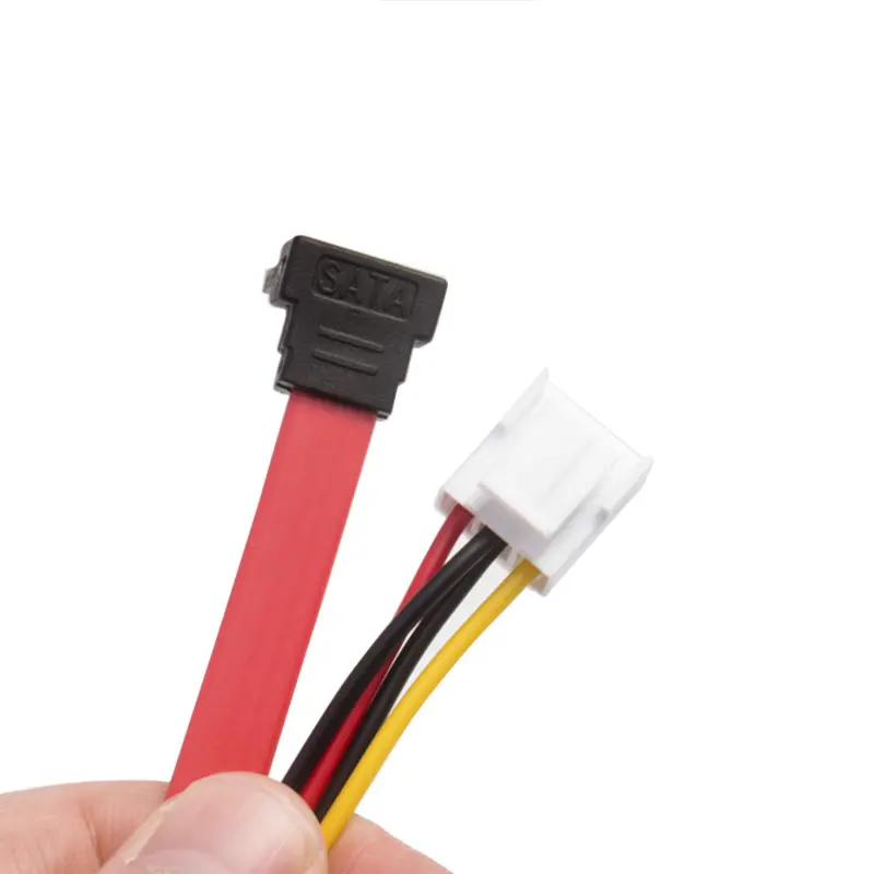 3Pin 3.96 + SATA to 22 7+15 Pin Hard Disk Drive SATA Data Power Supply Cable