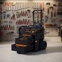 Nettoyeur laser pulsé automatique empilable de type chariot 200W 300W 500W, unité mobile pour l'extérieur, pour la rouille, la peinture, la couche d'oxyde, le métal, l'aluminium