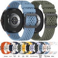 Bracelet de montre de sport de luxe pour homme et femme, pour 40 mm 44 mm, respirant, en silicone souple, boucle à ardillon, largeur du bracelet 20 mm