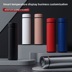 316 Stainless Steel Straight-sided Vacuum Insulated Cup <b>Tea</b> <b>Infuser</b> Smart Temperature Display Custom Logo Option Business Gift - Product Image 2