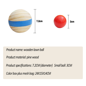 Ensemble de boules de <span class=keywords><strong>pétanque</strong></span> en <span class=keywords><strong>bois</strong></span> pour adultes, 8 boules pour exercice amusant, <span class=keywords><strong>pétanque</strong></span> similaire pour enfants, jeux de société, divertissement sportif - Product Image 2