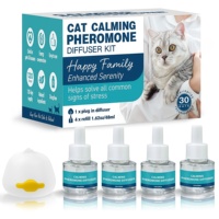 Diffuseur de phéromones automatique de luxe pour chats et chiens, kit de pulvérisation apaisant anti-stress, agent calmant liquide améliorant l'humeur