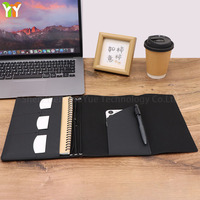 Housse de carnet A5 en cuir PU à feuilles mobiles, portable, à 3 compartiments, étui pour téléphone, pochette pour crayons et stylos avec cordon, cadeau pour les amoureux du quotidien