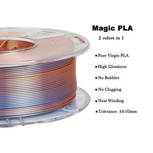 Filament <span class=keywords><strong>PLA</strong></span> magique R3D <span class=keywords><strong>orange</strong></span> et bleu, 2 couleurs, soyeux, pour imprimante 3D FDM/stylo 3D, 1,75 mm, 1 kg, 340 m de longueur, tolérance de 0,02 mm, ROHS - Product Image 3