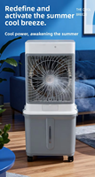 Refroidisseur d'air évaporatif électrique à double commande mécanique 3 vitesses OEM 32L pour la climatisation quotidienne domestique