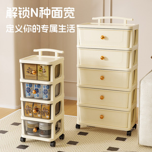 Chariot de rangement multi-niveaux Zhongyue avec roulettes pour l'organisation du salon et de la cuisine - Product Image 2